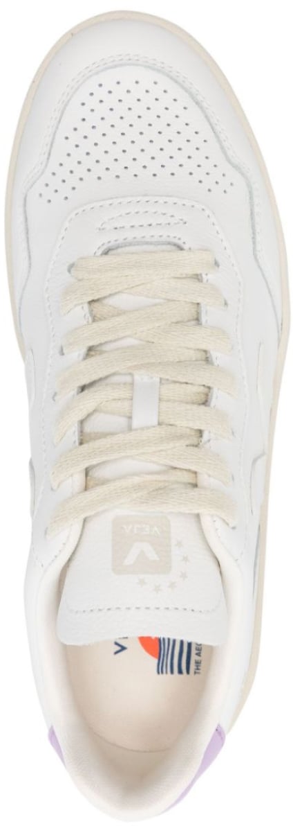 Veja V-90 O.t. Leather Sneakers Wit
