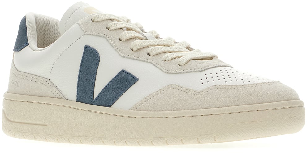 Veja White leather V-90 sneakers Wit