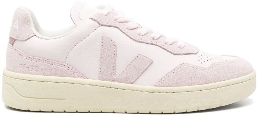 Veja V-90 O.t. Leather Sneakers Roze