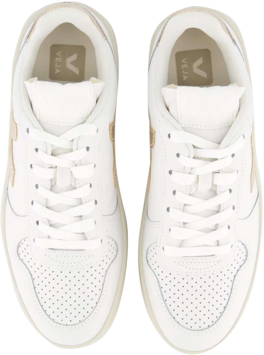 Veja Dames V-10 Prime Leather Sneaker Wit Wit