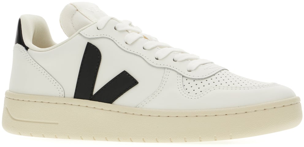 Veja White leather V-10 sneakers Wit