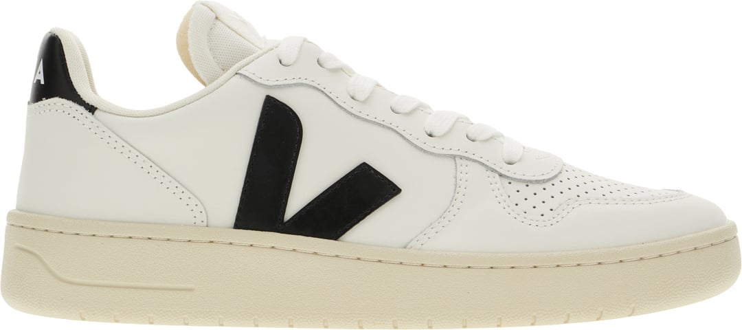 Veja White leather V-10 sneakers Wit