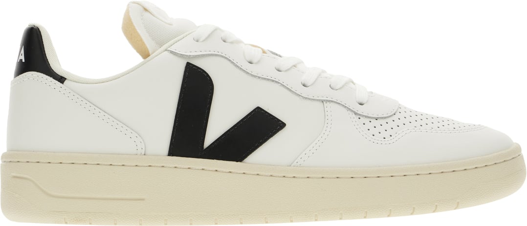 Veja White leather V-10 sneakers Wit