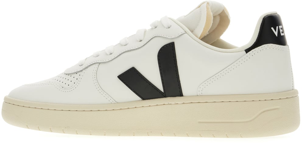 Veja White leather V-10 sneakers Wit