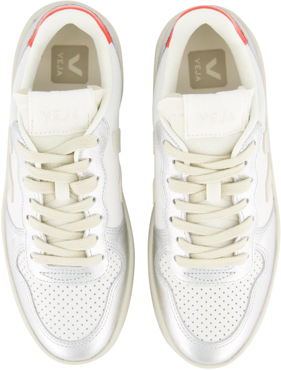 Veja Dames V-10 Prime Leather Sneaker Wit Wit