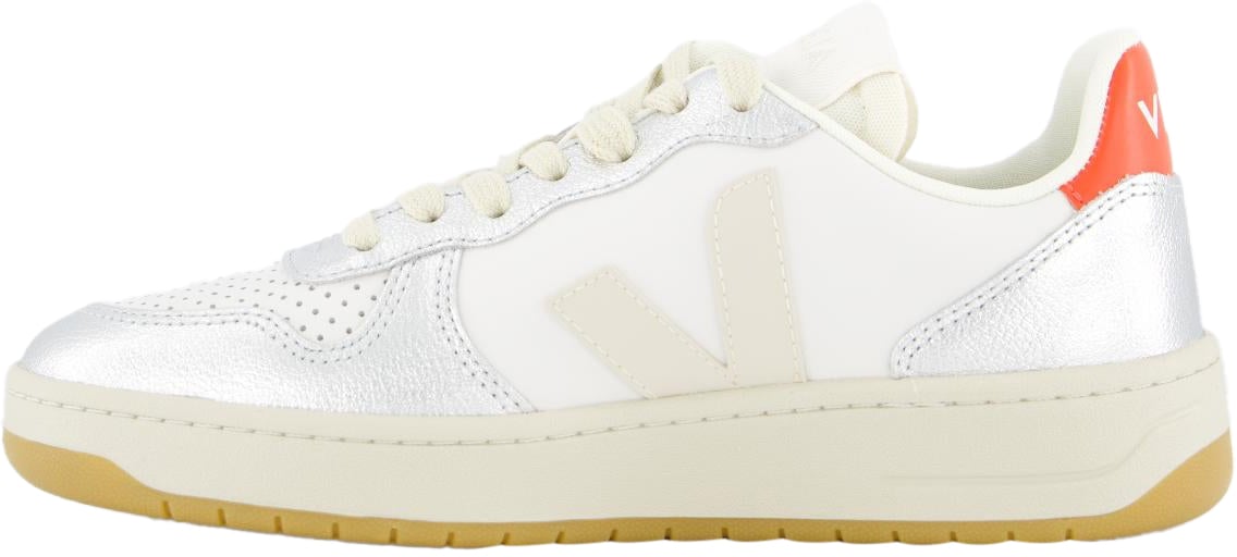 Veja Dames V-10 Prime Leather Sneaker Wit Wit