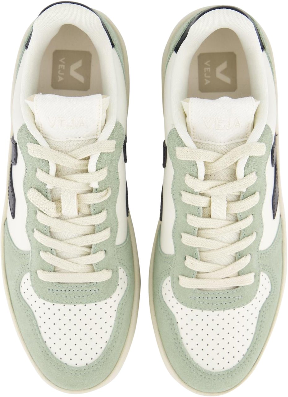 Veja Dames V-10 Pure Sneaker Groen Groen