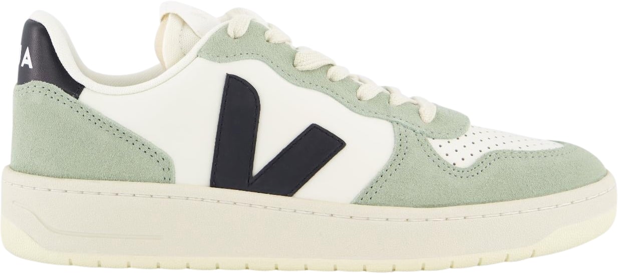 Veja Dames V-10 Pure Sneaker Groen Groen