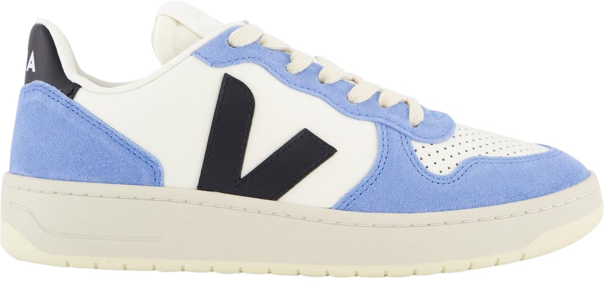Veja Dames V-10 Pure Sneaker Blauw Blauw