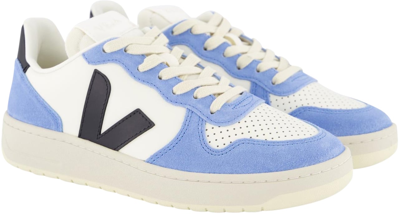 Veja Dames V-10 Pure Sneaker Blauw Blauw