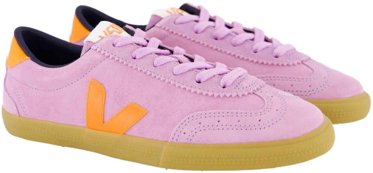 Veja Dames Volley Suede Sneaker Roze Roze