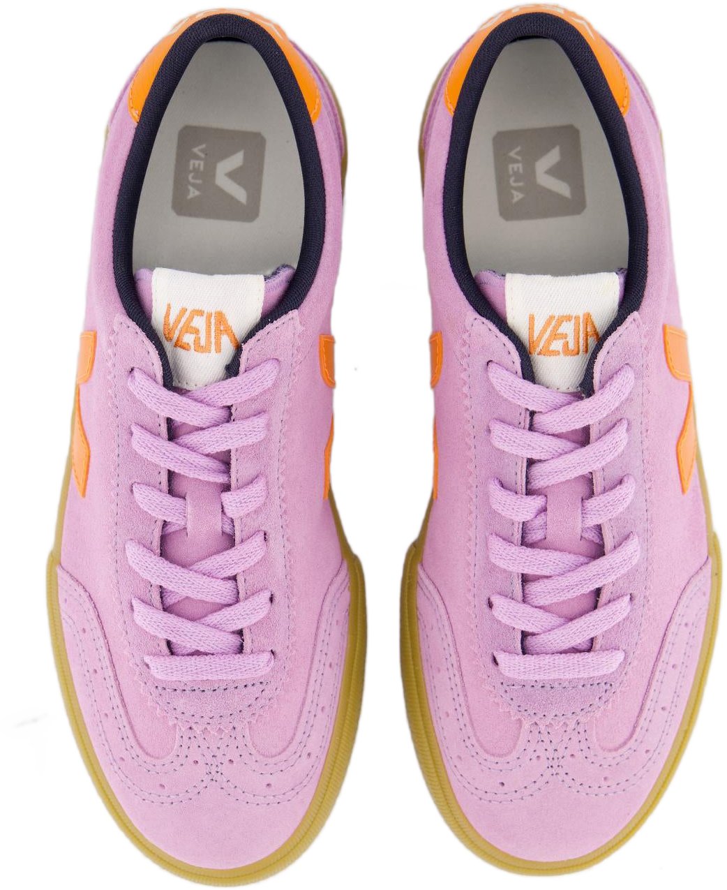 Veja Dames Volley Suede Sneaker Roze Roze