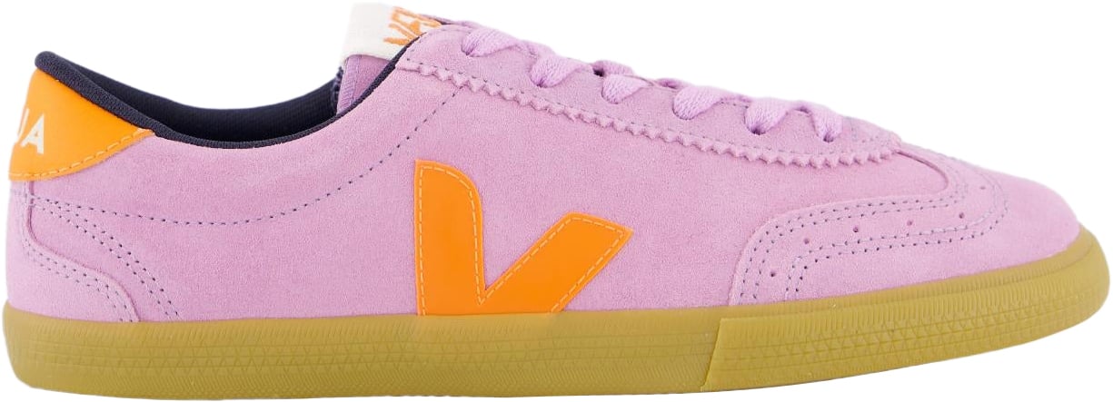Veja Dames Volley Suede Sneaker Roze Roze