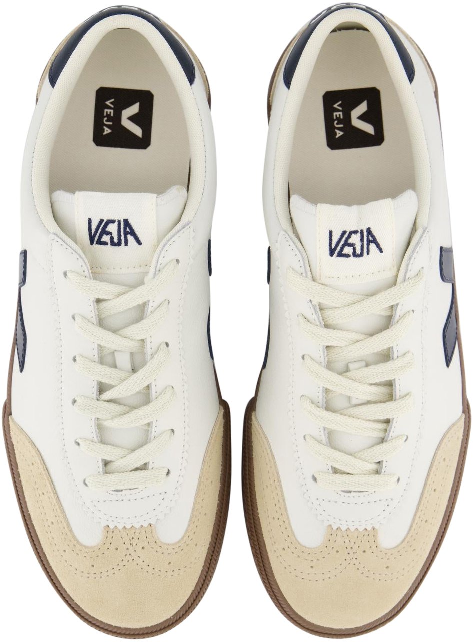 Veja Dames Volley Sneaker Wit/Blauw Wit