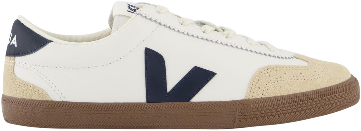 Veja Dames Volley Sneaker Wit/Blauw Wit