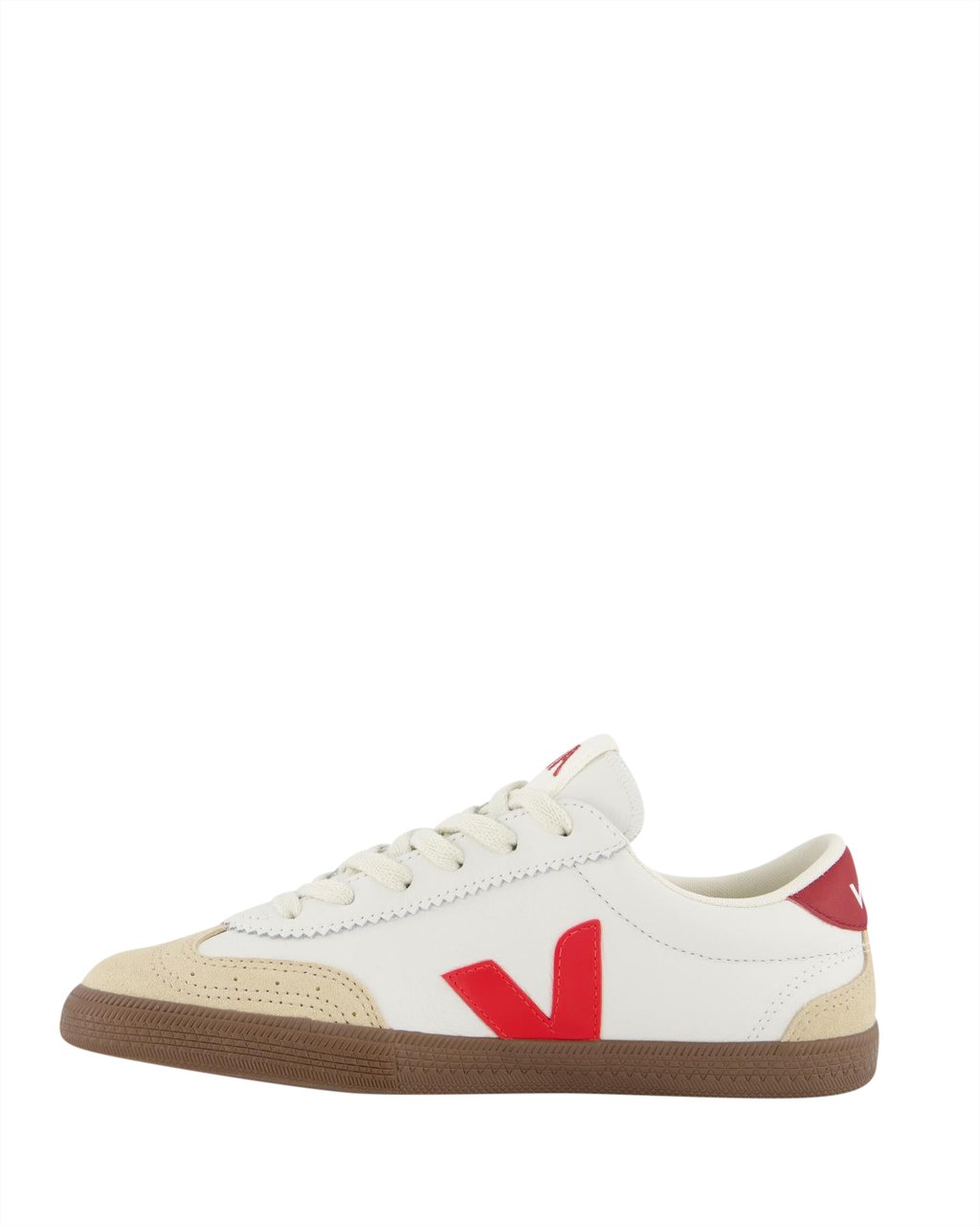 Veja Dames Volley Sneaker Wit/Rood Wit