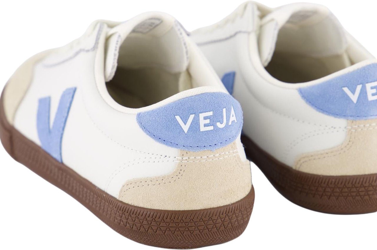 Veja Dames Volley Sneaker Wit/Blauw Wit