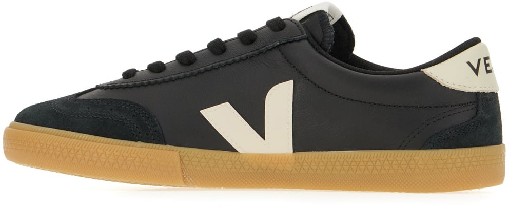 Veja Veja Black suede and fabric Volley sneakers Zwart