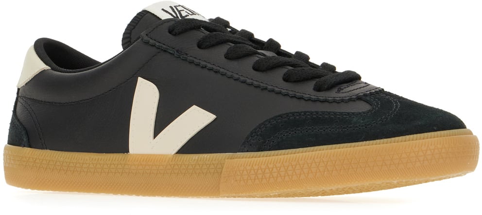 Veja Veja Black suede and fabric Volley sneakers Zwart