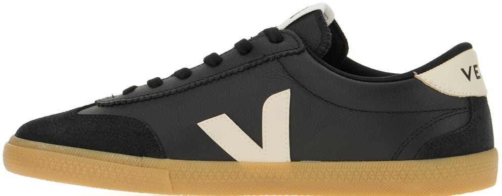 Veja Veja Black suede and fabric Volley sneakers Zwart