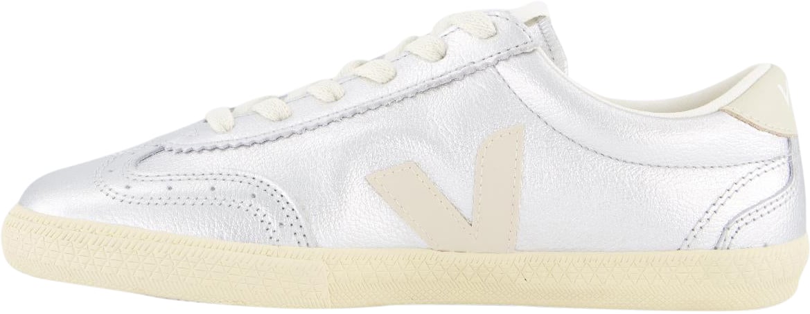 Veja Dames Volley Sneaker Zilver Metallic
