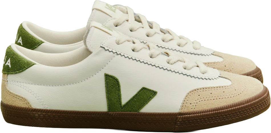 Veja - Volley O.T. Leather - VO2020875A - White Kiwi Bark Wit