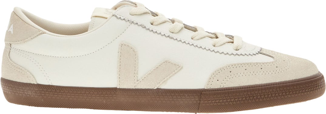 Veja White leather Volley O.T. sneakers Wit