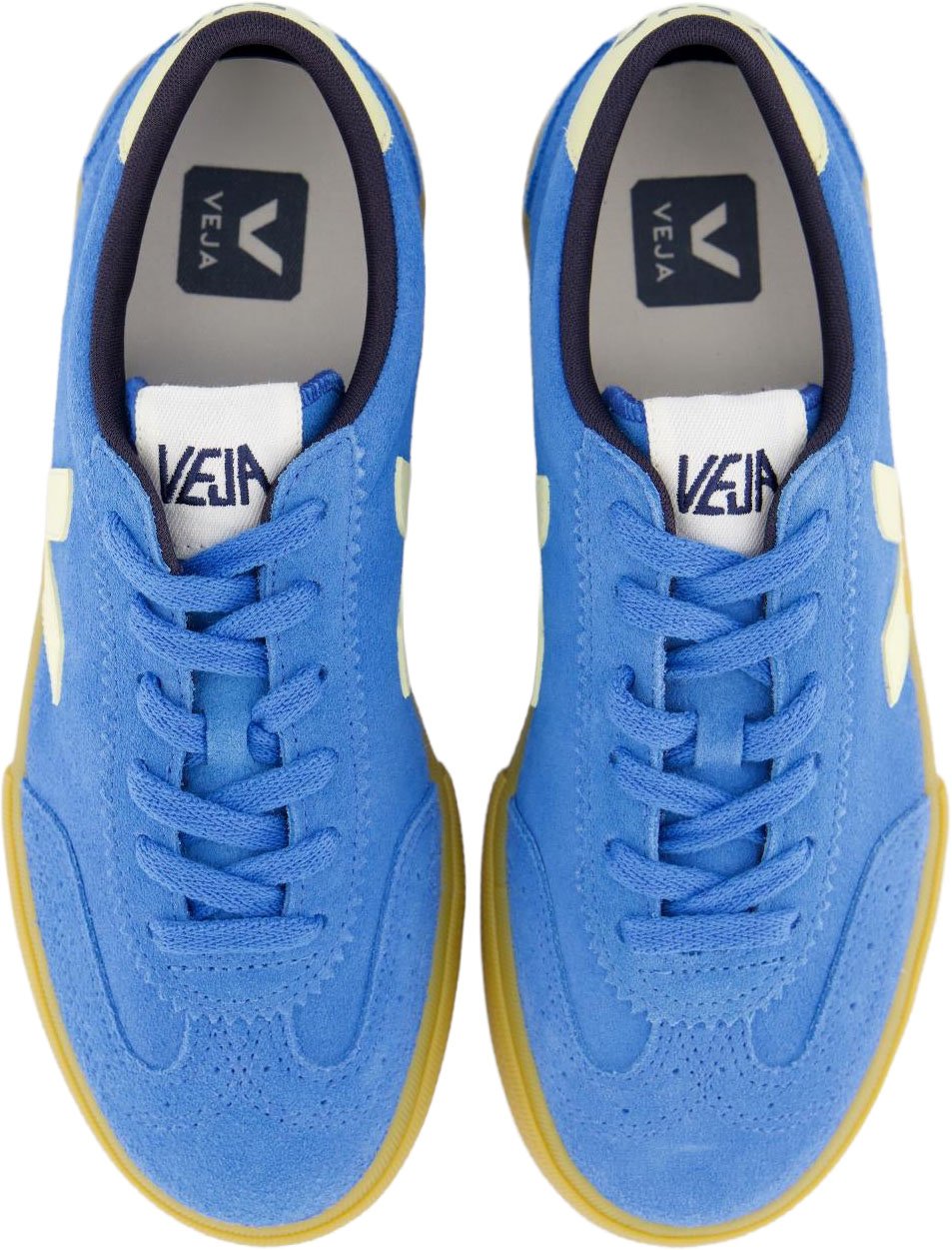 Veja Dames Volley Suede Sneaker Blauw Blauw