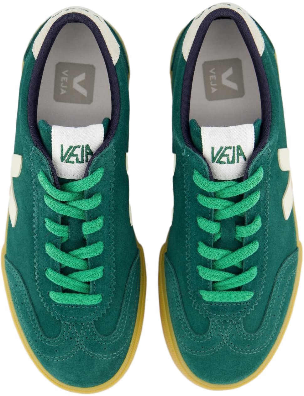 Veja Dames Volley Suede Sneaker Groen Groen