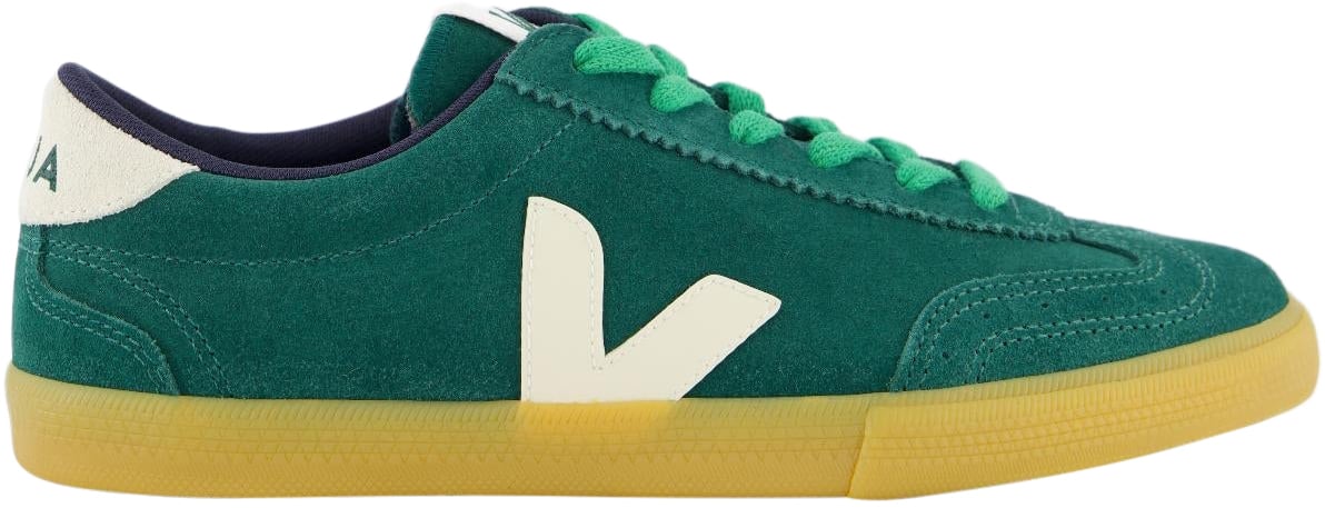 Veja Dames Volley Suede Sneaker Groen Groen