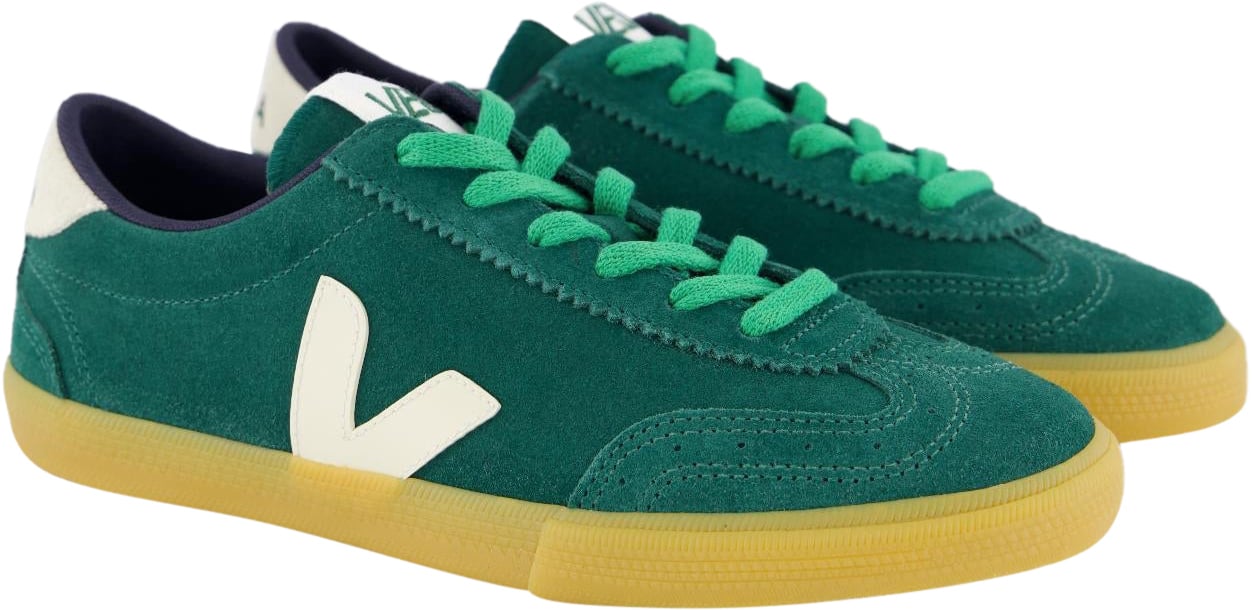Veja Dames Volley Suede Sneaker Groen Groen