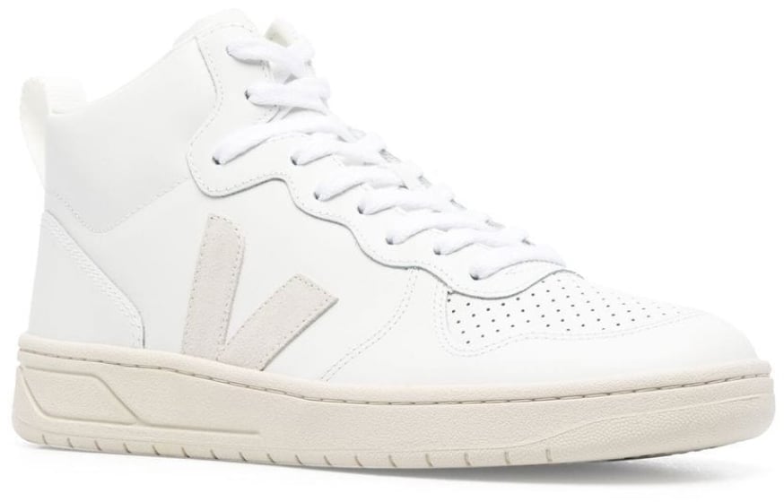 Veja V-15 Leather Sneakers Wit