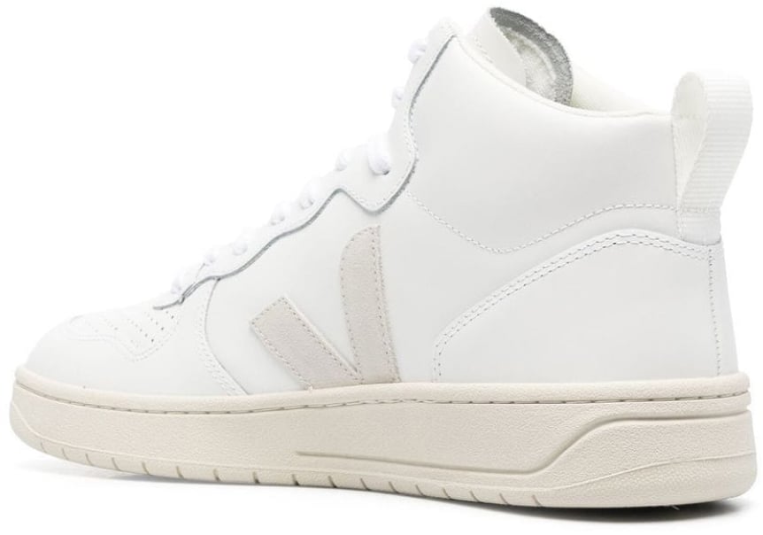 Veja V-15 Leather Sneakers Wit