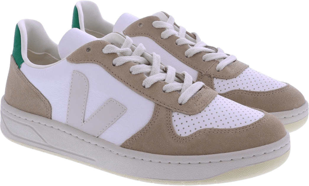 Veja Dames V-10 Chfree Leath Wit