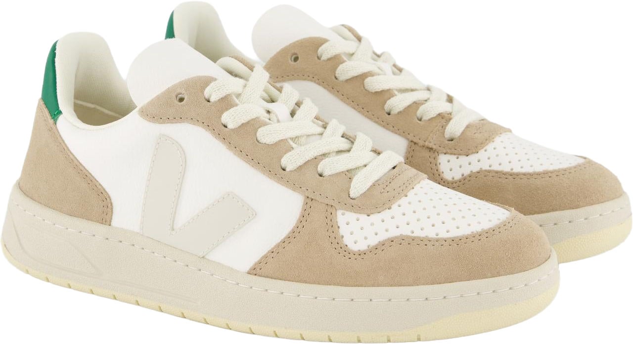 Veja Dames V-10 Chfree Leath Wit