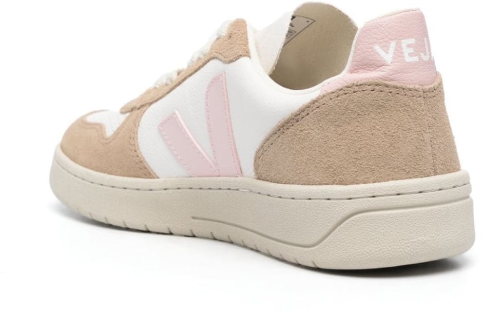 Veja V-10 Chromefree Leather Sneakers Divers