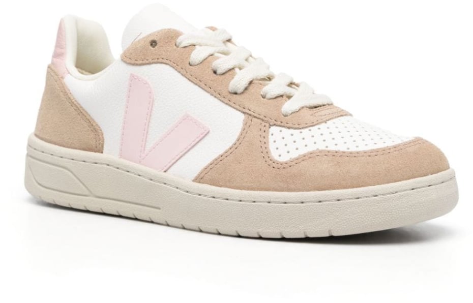 Veja V-10 Chromefree Leather Sneakers Divers