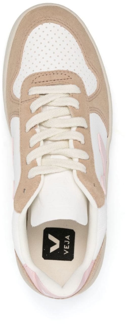 Veja V-10 Chromefree Leather Sneakers Divers