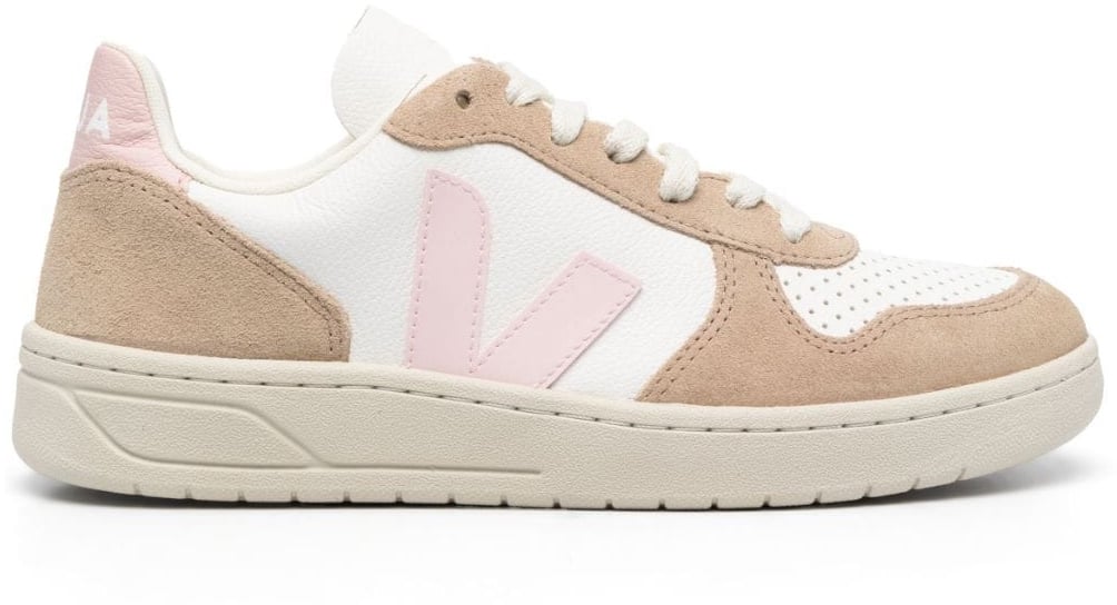 Veja V-10 Chromefree Leather Sneakers Divers