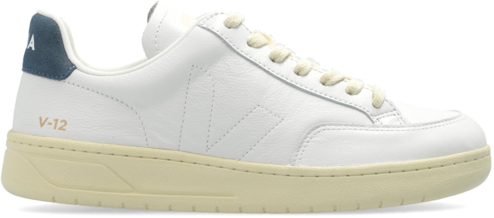 Veja V-12 Stitch O.t. Leather Sneakers Wit