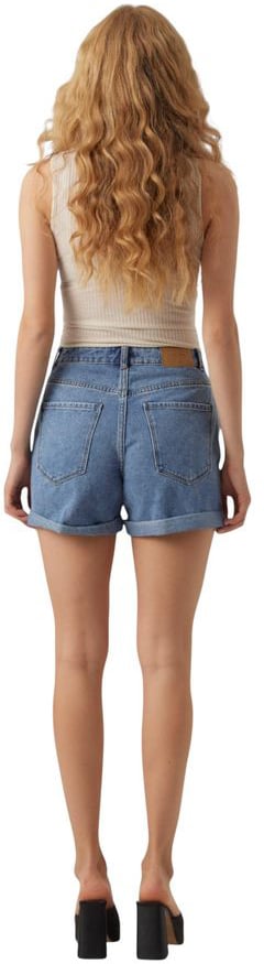 Vero Moda Light Blue Cotton Shorts Blauw