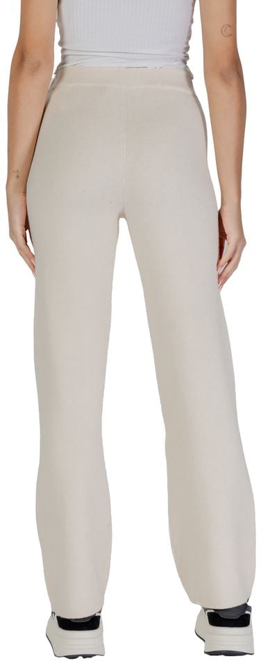 Vero Moda Vero Moda Cream Viscose Casual Pants Beige