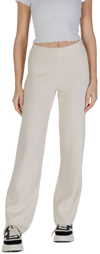 Vero Moda Vero Moda Cream Viscose Casual Pants Beige