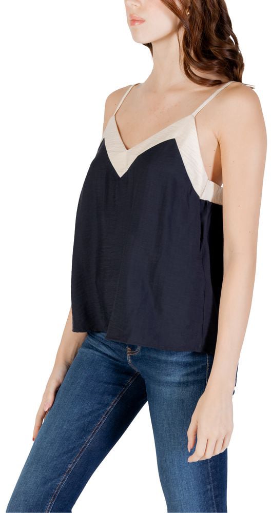 Vero Moda Black Nylon Top Zwart