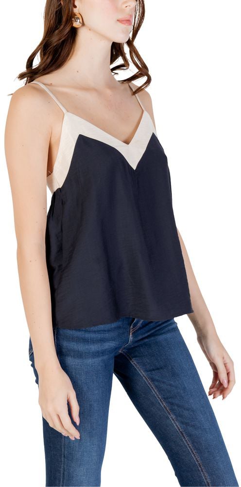 Vero Moda Black Nylon Top Zwart
