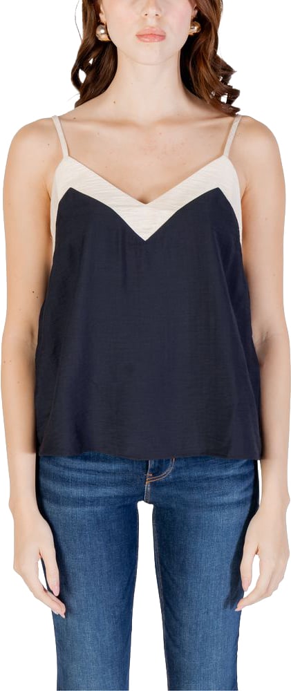 Vero Moda Black Nylon Top Zwart