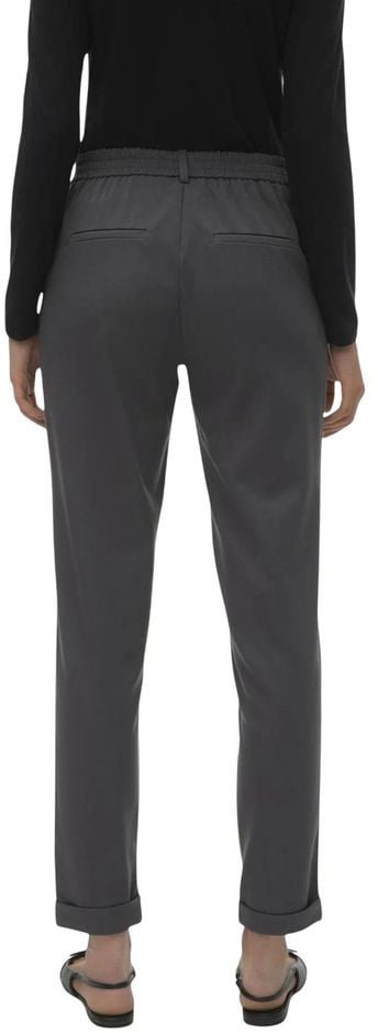 Vero Moda Gray Polyester Casual Pants Grijs