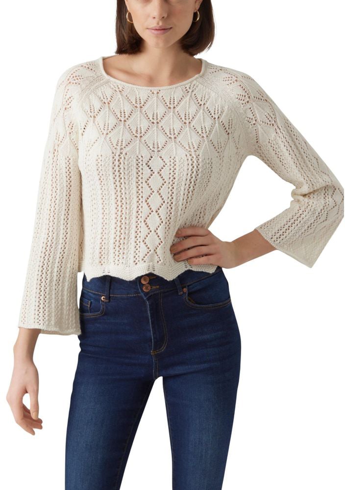 Vero Moda Beige Cotton Sweatshirt Beige