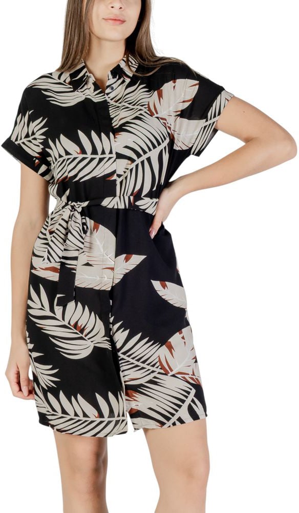 Vero Moda Beige Viscose Short Dress Beige