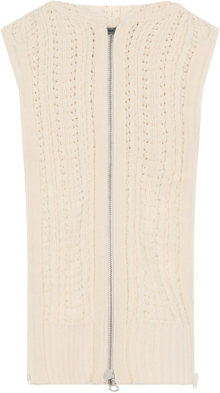 Veronica Beard Cardigan without sleeves Neutraal